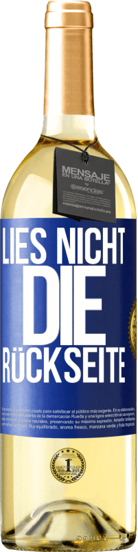 29,95 € | Weißwein WHITE Ausgabe Lies nicht die Rückseite Blaue Markierung. Anpassbares Etikett Junger Wein Ernte 2023 Verdejo