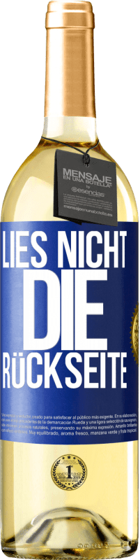 29,95 € | Weißwein WHITE Ausgabe Lies nicht die Rückseite Blaue Markierung. Anpassbares Etikett Junger Wein Ernte 2025 Verdejo