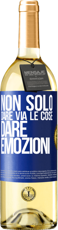 29,95 € | Vino bianco Edizione WHITE Non solo dare via le cose, dare emozioni Etichetta Blu. Etichetta personalizzabile Vino giovane Raccogliere 2024 Verdejo