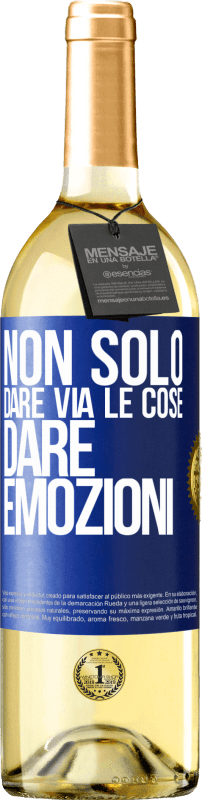 29,95 € Spedizione Gratuita | Vino bianco Edizione WHITE Non solo dare via le cose, dare emozioni Etichetta Blu. Etichetta personalizzabile Vino giovane Raccogliere 2025 Verdejo