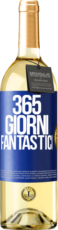 29,95 € | Vino bianco Edizione WHITE 365 giorni fantastici Etichetta Blu. Etichetta personalizzabile Vino giovane Raccogliere 2023 Verdejo
