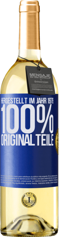 29,95 € | Weißwein WHITE Ausgabe Hergestellt im Jahr 1978. 100% Originalteile Blaue Markierung. Anpassbares Etikett Junger Wein Ernte 2023 Verdejo