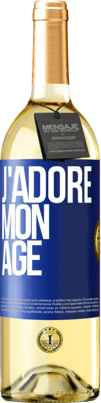 29,95 € | Vin blanc Édition WHITE J'adore mon âge Étiquette Bleue. Étiquette personnalisable Vin jeune Récolte 2024 Verdejo