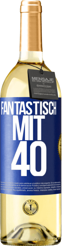 29,95 € | Weißwein WHITE Ausgabe Fantastisch mit 40 Blaue Markierung. Anpassbares Etikett Junger Wein Ernte 2023 Verdejo