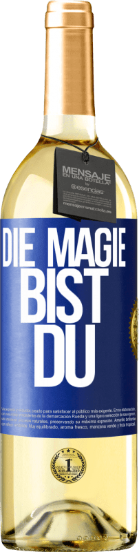 29,95 € | Weißwein WHITE Ausgabe Die Magie bist du Blaue Markierung. Anpassbares Etikett Junger Wein Ernte 2023 Verdejo