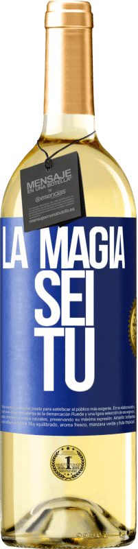 29,95 € | Vino bianco Edizione WHITE La magia sei tu Etichetta Blu. Etichetta personalizzabile Vino giovane Raccogliere 2023 Verdejo