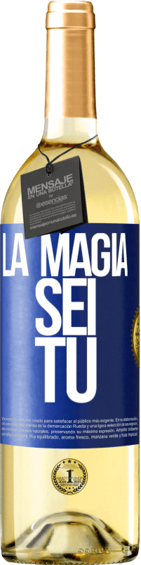 29,95 € | Vino bianco Edizione WHITE La magia sei tu Etichetta Blu. Etichetta personalizzabile Vino giovane Raccogliere 2024 Verdejo