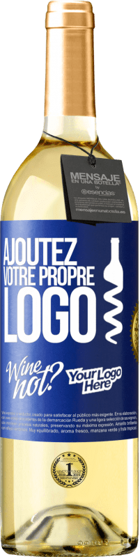 29,95 € | Vin blanc Édition WHITE Ajoutez votre propre logo Étiquette Bleue. Étiquette personnalisable Vin jeune Récolte 2024 Verdejo