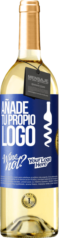 29,95 € | Vino Blanco Edición WHITE Añade tu propio logo Etiqueta Azul. Etiqueta personalizable Vino joven Cosecha 2023 Verdejo