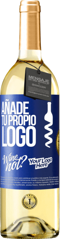 29,95 € | Vino Blanco Edición WHITE Añade tu propio logo Etiqueta Azul. Etiqueta personalizable Vino joven Cosecha 2024 Verdejo