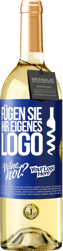 29,95 € | Weißwein WHITE Ausgabe Füge dein eigenes Logo hinzu Blaue Markierung. Anpassbares Etikett Junger Wein Ernte 2023 Verdejo