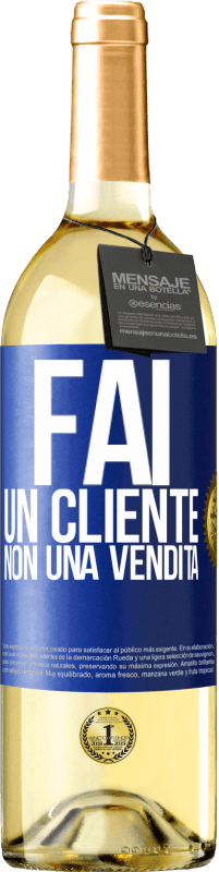 29,95 € | Vino bianco Edizione WHITE Fai un cliente, non una vendita Etichetta Blu. Etichetta personalizzabile Vino giovane Raccogliere 2024 Verdejo