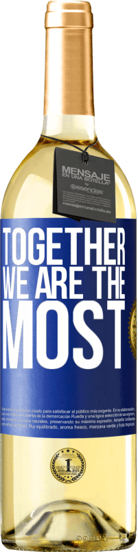 29,95 € | White Wine WHITE Edition Together we are the most Blue Label. Customizable label Young wine Harvest 2024 Verdejo