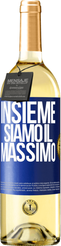 29,95 € | Vino bianco Edizione WHITE Insieme siamo il massimo Etichetta Blu. Etichetta personalizzabile Vino giovane Raccogliere 2024 Verdejo