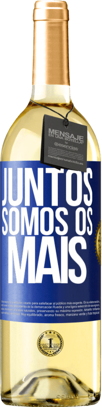 29,95 € | Vinho branco Edição WHITE Juntos somos os mais Etiqueta Azul. Etiqueta personalizável Vinho jovem Colheita 2023 Verdejo