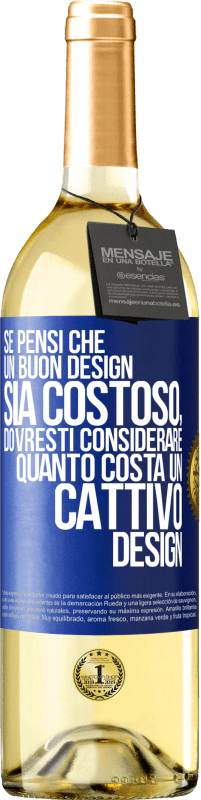 «Se pensi che un buon design sia costoso, dovresti considerare quanto costa un cattivo design» Edizione WHITE