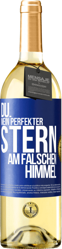 29,95 € | Weißwein WHITE Ausgabe Du. Mein perfekter Stern am falschen Himmel Blaue Markierung. Anpassbares Etikett Junger Wein Ernte 2024 Verdejo