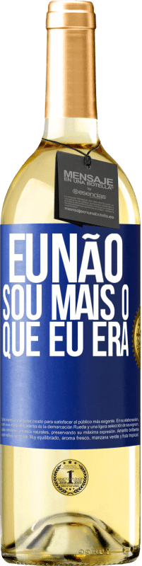 29,95 € | Vinho branco Edição WHITE Eu não sou mais o que eu era Etiqueta Azul. Etiqueta personalizável Vinho jovem Colheita 2024 Verdejo