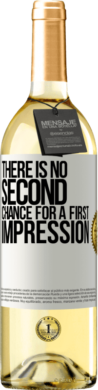 29,95 € | Белое вино Издание WHITE Второго шанса для первого впечатления нет Белая этикетка. Настраиваемая этикетка Молодое вино Урожай 2023 Verdejo