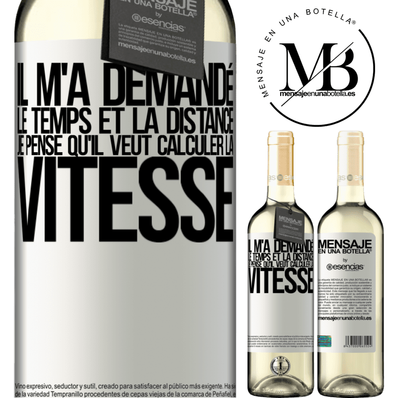 «Il avait besoin de temps et de distance. Je crois qu'il veut calculer la vitesse» Édition WHITE