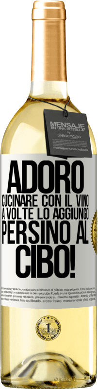 29,95 € | Vino bianco Edizione WHITE Adoro cucinare con il vino. A volte lo aggiungo persino al cibo! Etichetta Bianca. Etichetta personalizzabile Vino giovane Raccogliere 2025 Verdejo