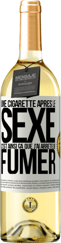 «Une cigarette après le sexe. C'est ainsi ça que j'ai arrêté de fumer» Édition WHITE