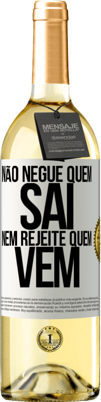 29,95 € | Vinho branco Edição WHITE Não negue quem sai, nem rejeite quem vem Etiqueta Branca. Etiqueta personalizável Vinho jovem Colheita 2024 Verdejo