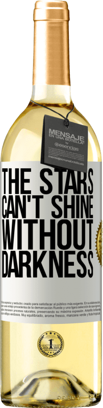 29,95 € | White Wine WHITE Edition The stars can't shine without darkness White Label. Customizable label Young wine Harvest 2024 Verdejo