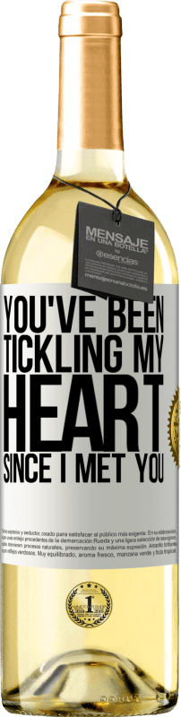 29,95 € | White Wine WHITE Edition You've been tickling my heart since I met you White Label. Customizable label Young wine Harvest 2024 Verdejo