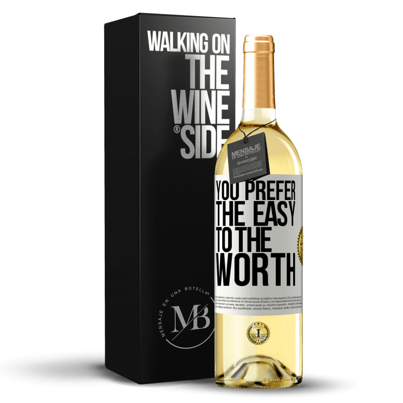29,95 € Free Shipping | White Wine WHITE Edition You prefer the easy to the worth White Label. Customizable label Young wine Harvest 2023 Verdejo