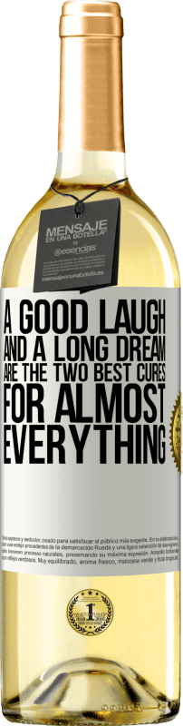 29,95 € | White Wine WHITE Edition A good laugh and a long dream are the two best cures for almost everything White Label. Customizable label Young wine Harvest 2024 Verdejo