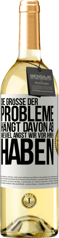 «Die Größe der Probleme hängt davon ab, wieviel Angst wir vor ihnen haben» WHITE Ausgabe
