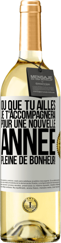 29,95 € Envoi gratuit | Vin blanc Édition WHITE Où que tu ailles, je t'accompagnerai. Pour une nouvelle année pleine de bonheur! Étiquette Blanche. Étiquette personnalisable Vin jeune Récolte 2025 Verdejo