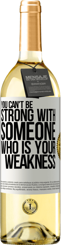 «You can't be strong with someone who is your weakness» WHITE Edition