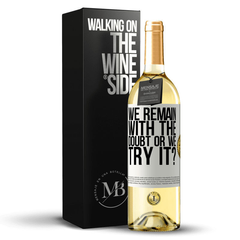 29,95 € Free Shipping | White Wine WHITE Edition We remain with the doubt or we try it? White Label. Customizable label Young wine Harvest 2024 Verdejo
