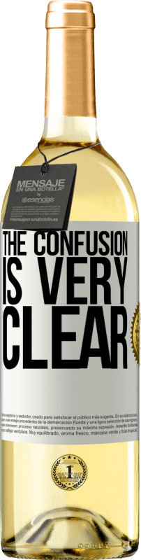 29,95 € Free Shipping | White Wine WHITE Edition The confusion is very clear White Label. Customizable label Young wine Harvest 2023 Verdejo