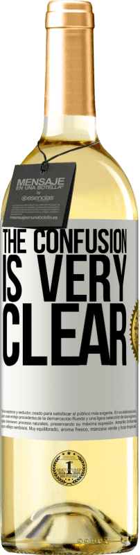 29,95 € | White Wine WHITE Edition The confusion is very clear White Label. Customizable label Young wine Harvest 2024 Verdejo