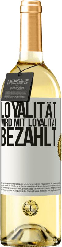 «Loyalität wird mit Loyalität bezahlt» WHITE Ausgabe