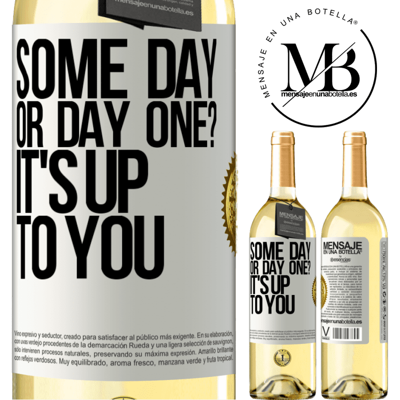 29,95 € Free Shipping | White Wine WHITE Edition some day, or day one? It's up to you White Label. Customizable label Young wine Harvest 2022 Verdejo