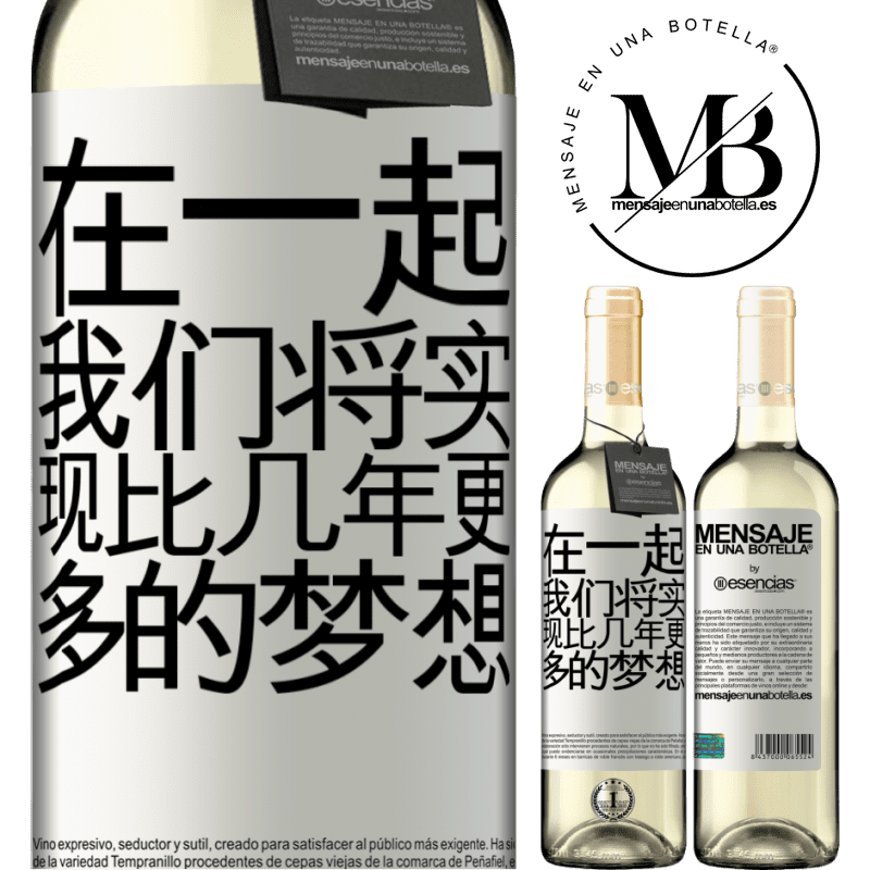 «在一起，我们将实现比几年更多的梦想» WHITE版