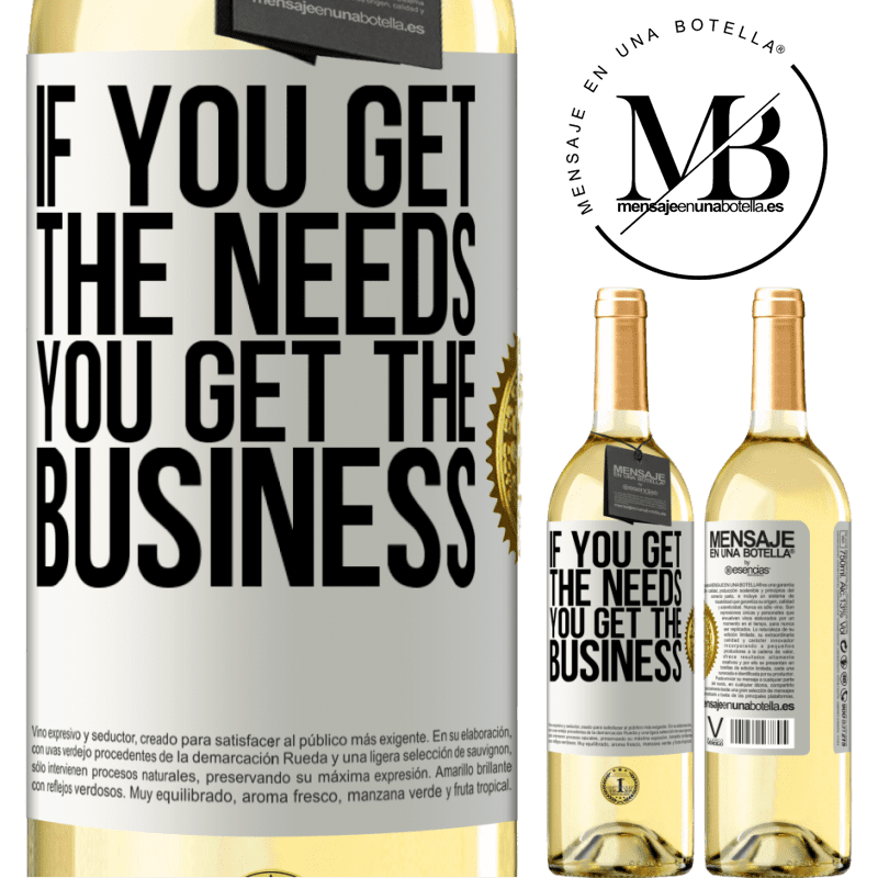 29,95 € Free Shipping | White Wine WHITE Edition If you get the needs, you get the business White Label. Customizable label Young wine Harvest 2023 Verdejo