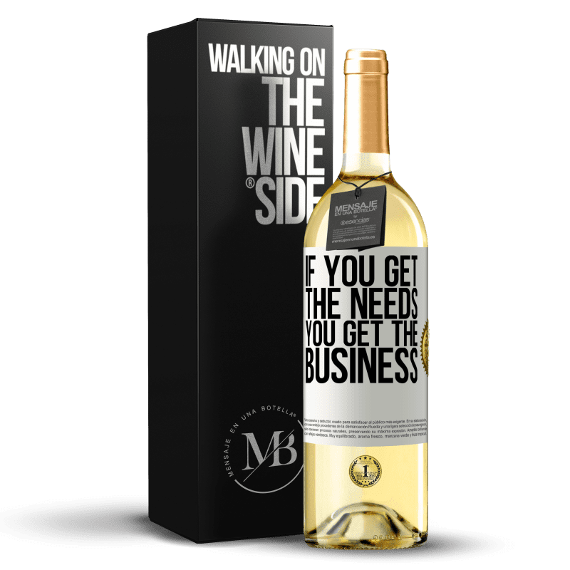 29,95 € Free Shipping | White Wine WHITE Edition If you get the needs, you get the business White Label. Customizable label Young wine Harvest 2023 Verdejo