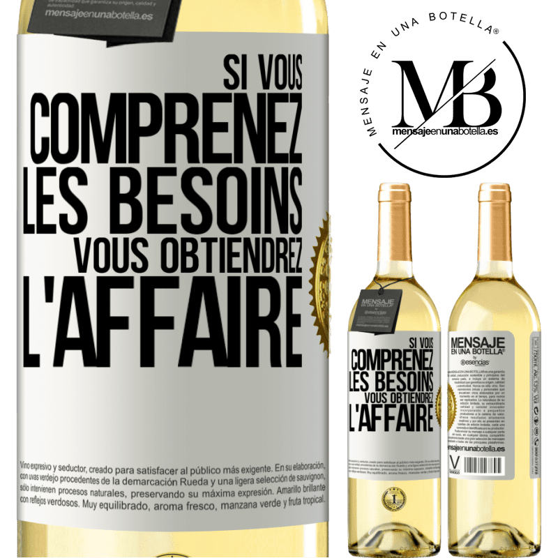 29,95 € Envoi gratuit | Vin blanc Édition WHITE Si vous comprenez les besoins vous obtiendrez l'affaire Étiquette Blanche. Étiquette personnalisable Vin jeune Récolte 2023 Verdejo