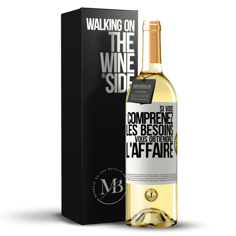 29,95 € Envoi gratuit | Vin blanc Édition WHITE Si vous comprenez les besoins vous obtiendrez l'affaire Étiquette Blanche. Étiquette personnalisable Vin jeune Récolte 2024 Verdejo