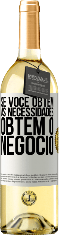 29,95 € Envio grátis | Vinho branco Edição WHITE Se você obtém as necessidades, obtém o negócio Etiqueta Branca. Etiqueta personalizável Vinho jovem Colheita 2025 Verdejo