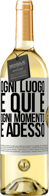 29,95 € | Vino bianco Edizione WHITE Ogni luogo è qui e ogni momento è adesso Etichetta Bianca. Etichetta personalizzabile Vino giovane Raccogliere 2024 Verdejo