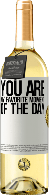 29,95 € | White Wine WHITE Edition You are my favorite moment of the day White Label. Customizable label Young wine Harvest 2024 Verdejo