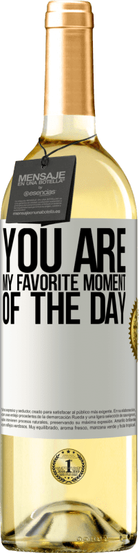29,95 € Free Shipping | White Wine WHITE Edition You are my favorite moment of the day White Label. Customizable label Young wine Harvest 2025 Verdejo
