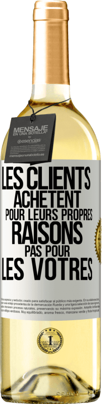 29,95 € | Vin blanc Édition WHITE Les clients achètent pour leurs propres raisons pas pour les vôtres Étiquette Blanche. Étiquette personnalisable Vin jeune Récolte 2024 Verdejo