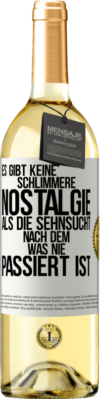 «Es gibt keine schlimmere Nostalgie als die Sehnsucht nach dem, was nie passiert ist» WHITE Ausgabe